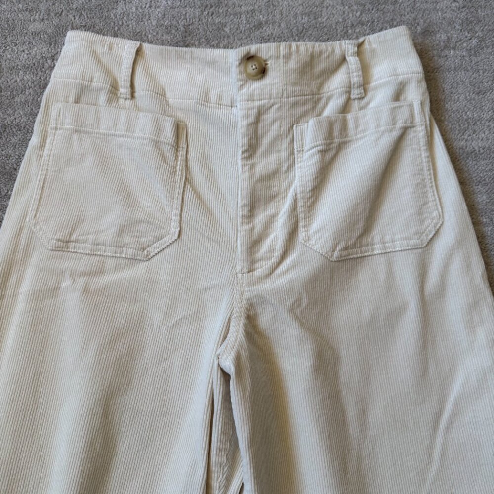 Anthropologie Maeve Colette Cropped Wide-Leg Corduroy Pants - Picture 5 of 11